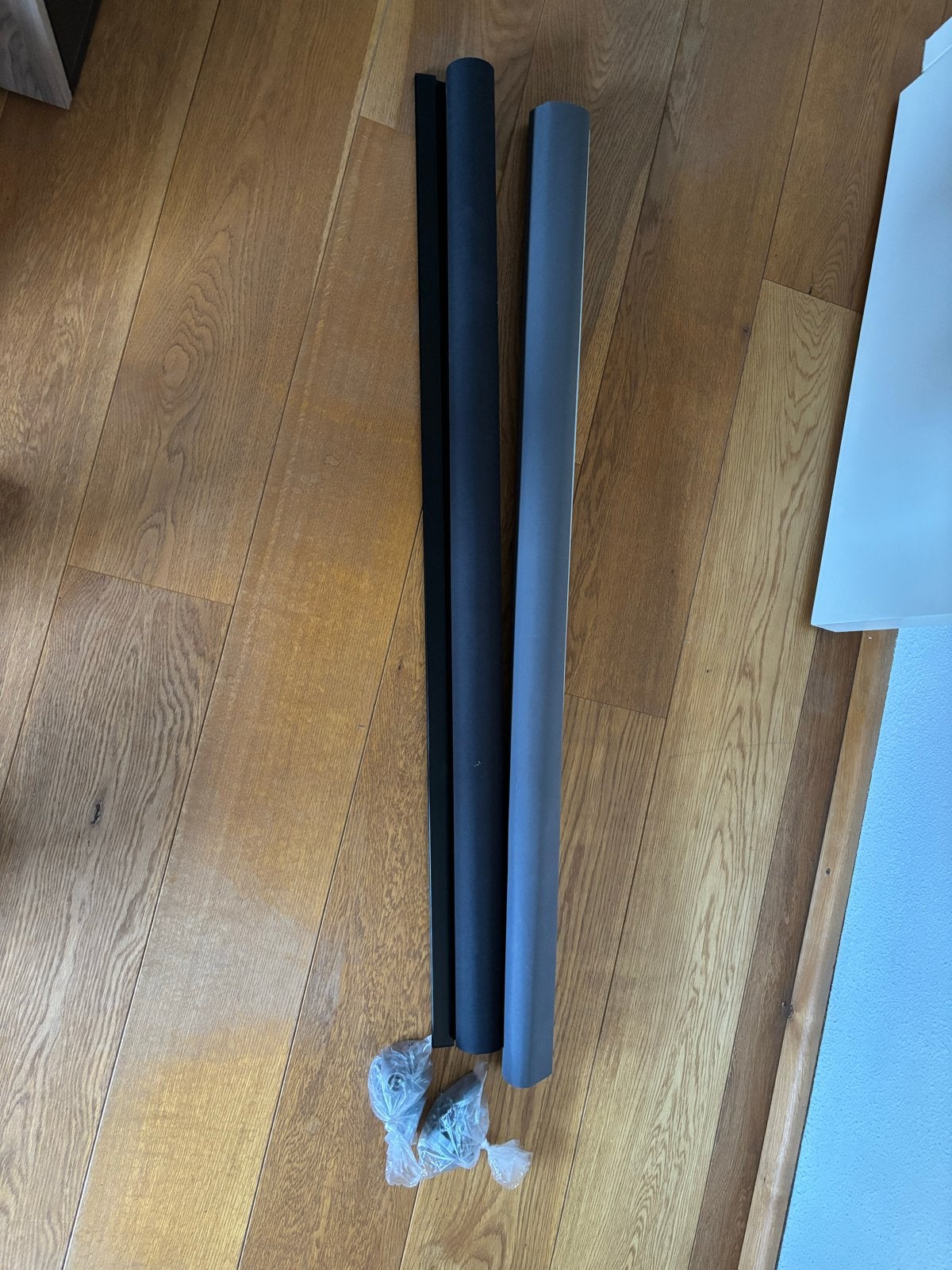 2 rolluiken 120cm - Zwart en Grijs, Doe-het-zelf en Verbouw, Gebruikt, Ophalen of Verzenden, 150 tot 200 cm, Overige kleuren