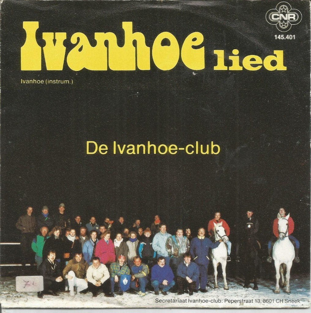 De Ivanhoe Club – Ivanhoe Lied (1988), Cd's en Dvd's, Fotohoes, 7 inch, Ophalen of Verzenden, Zo goed als nieuw