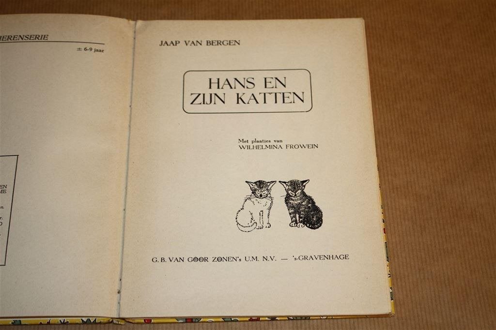 Hans en zijn katten. Jaap van bergen., Ophalen of Verzenden, Gelezen, Fictie algemeen