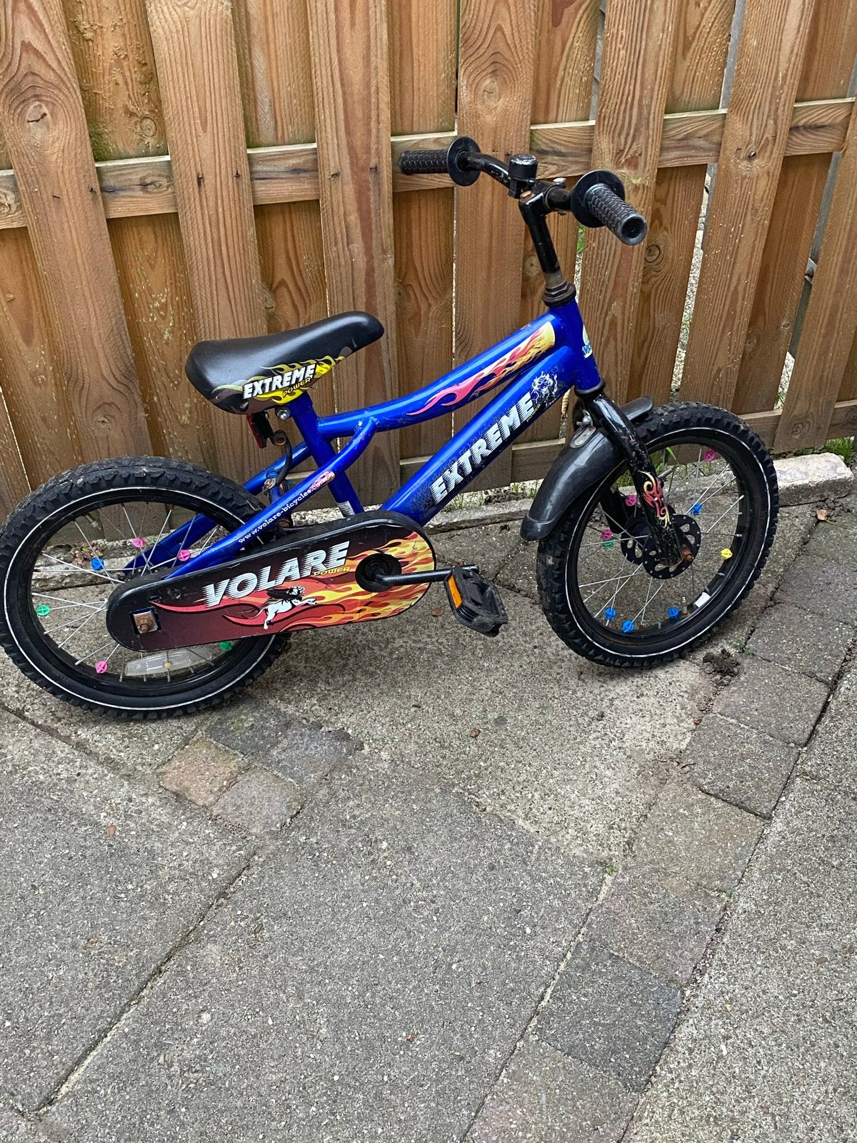 Volare Extreme kinderfiets 16 inch - Blauw, Ophalen, Gebruikt, Schijfrem, 16 tot 20 inch
