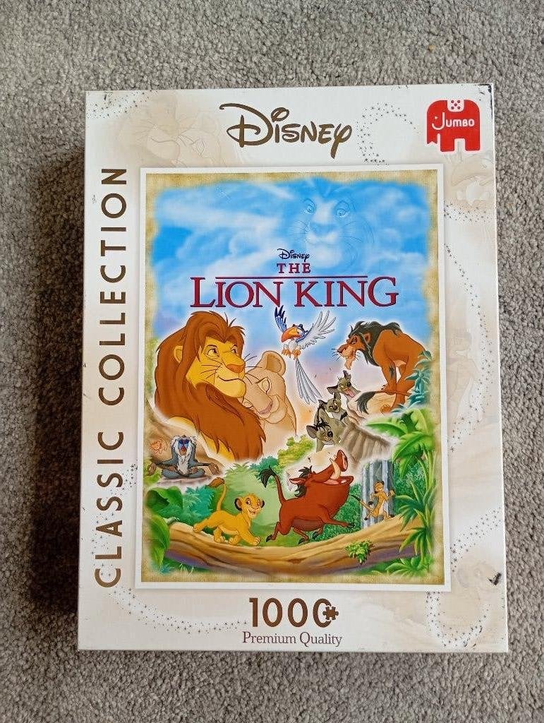 Jumbo - Disney - the Lion King, Ophalen of Verzenden, 500 t/m 1500 stukjes, Zo goed als nieuw, Legpuzzel