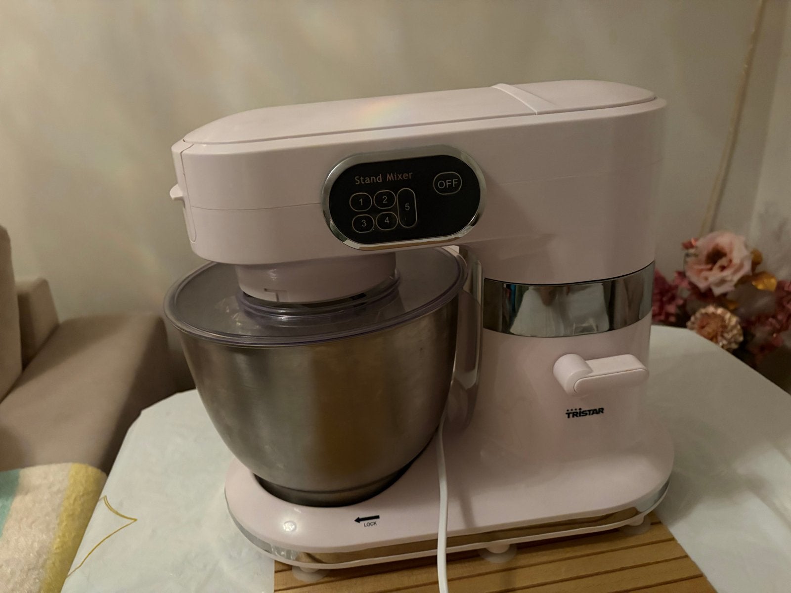 Tristar Standmixer - Keukenmachine met RVS Kom, 3 tot 4 liter, Ophalen of Verzenden, Zo goed als nieuw, 3 snelheden of meer