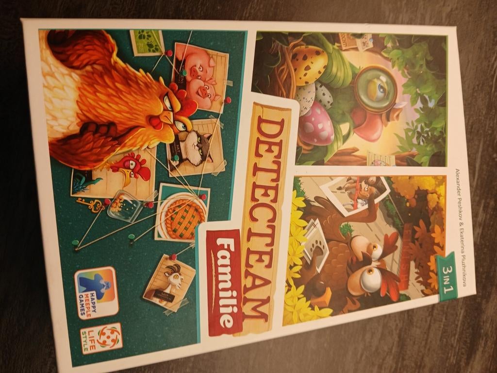 Detecteam Familie 3-in-1 Bordspel - Zo goed als nieuw, Een of twee spelers, Ophalen of Verzenden, Zo goed als nieuw, Happy Meeple Games