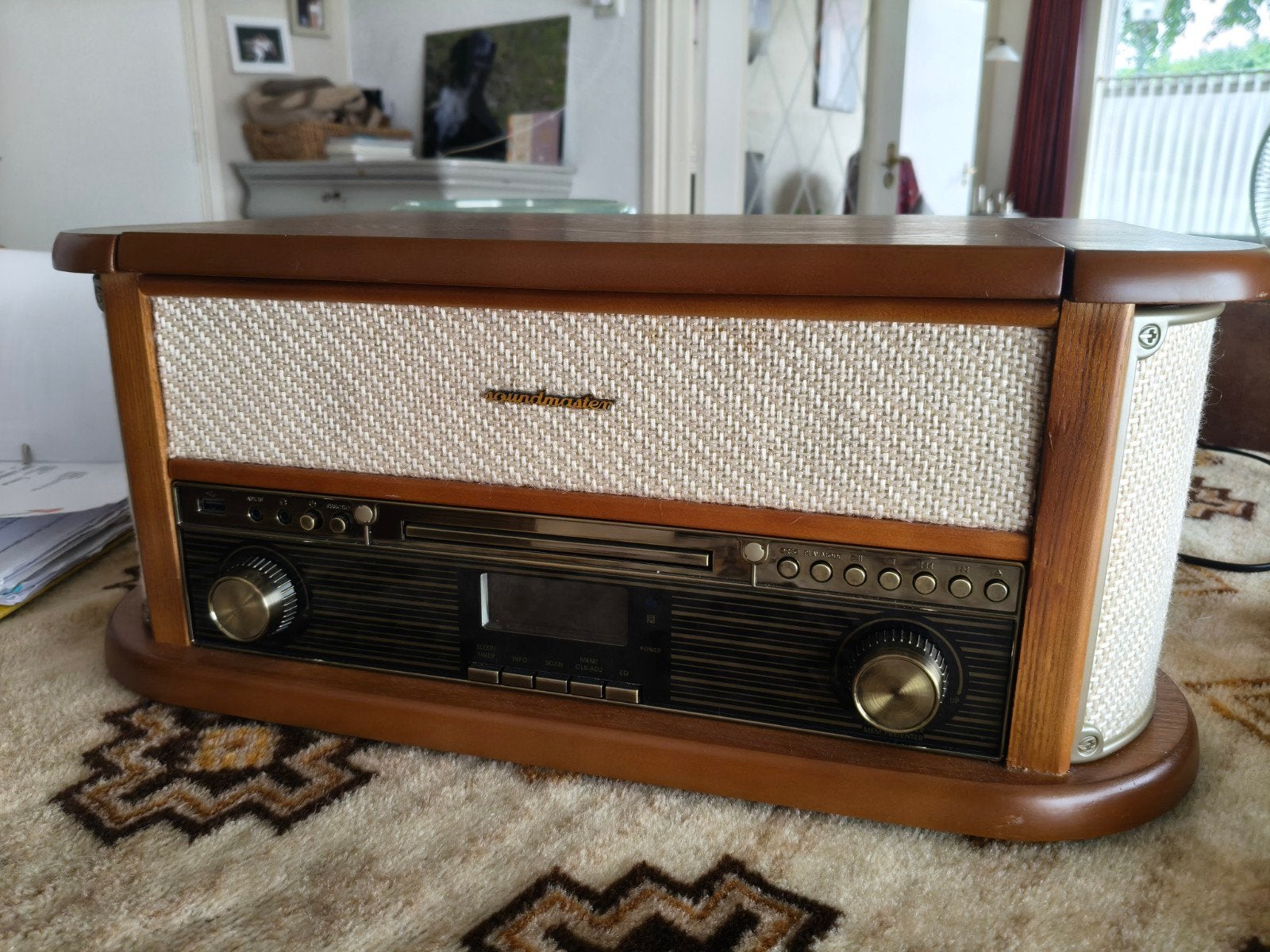 Soundmaster Classic Line Platenspeler met CD/Radio/USB, Audio, Tv en Foto, Platenspelers, Overige merken, Ophalen of Verzenden