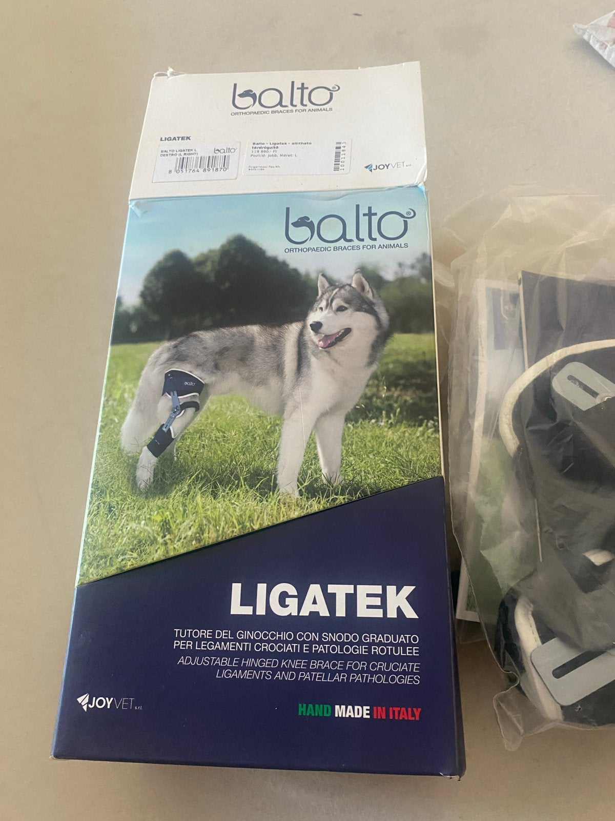 Kniebrace voor grote hond rechts nieuw, Dieren en Toebehoren, Ophalen of Verzenden, Nieuw