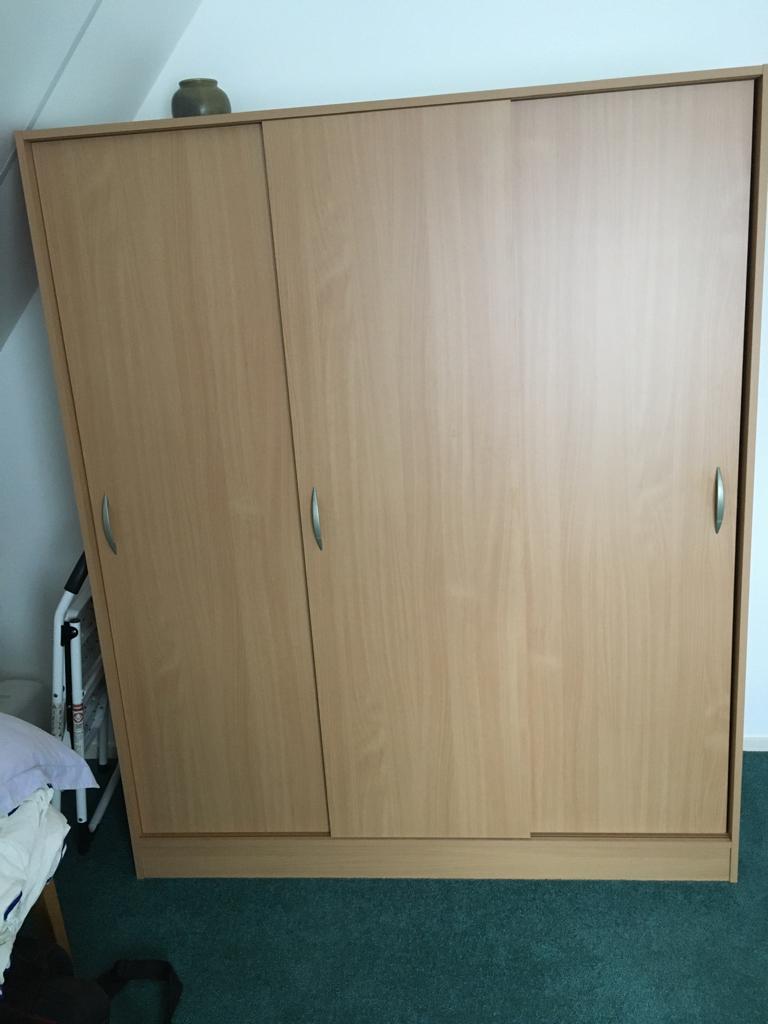 Hang/leg kast, Huis en Inrichting, Kasten | Kledingkasten, Ophalen, Met deur(en), Gebruikt, 100 tot 150 cm