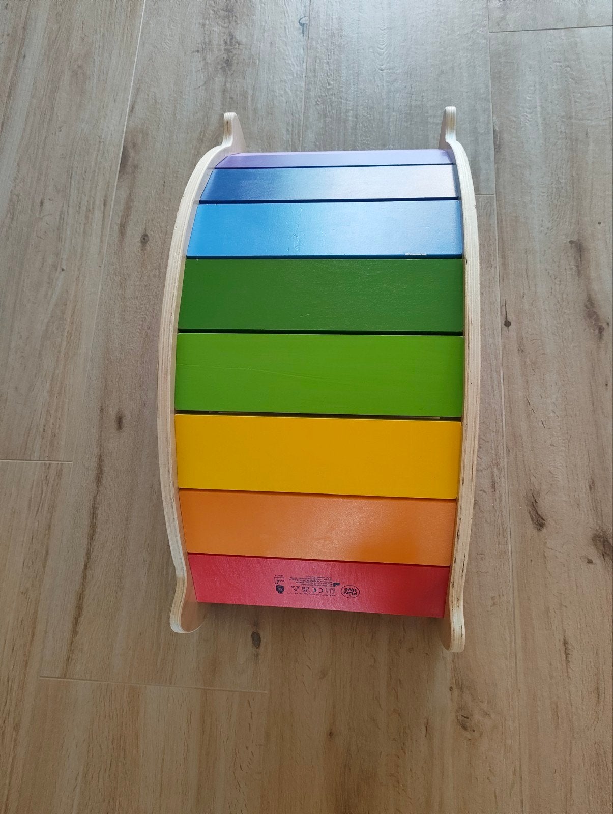 Lupilu Balanceerwip Balanswip regenboog hout, Kinderen en Baby's, Speelgoed | Houten speelgoed, Ophalen, Zo goed als nieuw, Overige typen