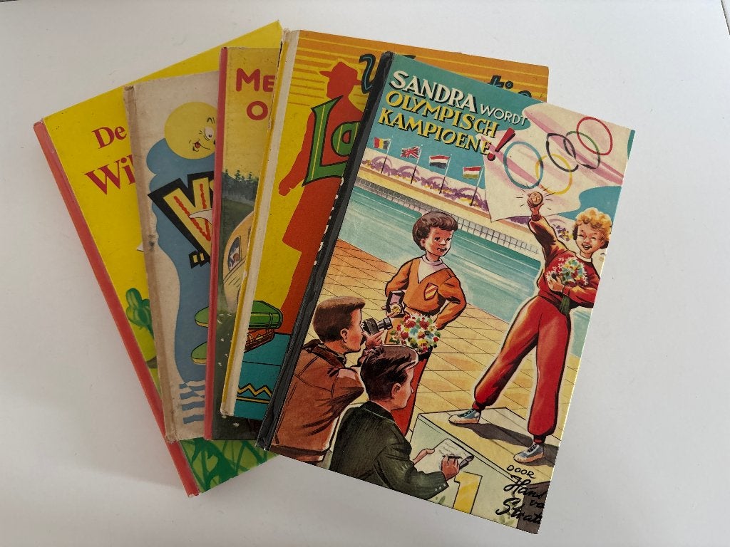 Bundel van 5 vintage jeugdboeken uit de jaren 50/60/70, Ophalen of Verzenden, Gelezen, Kind en Jeugd