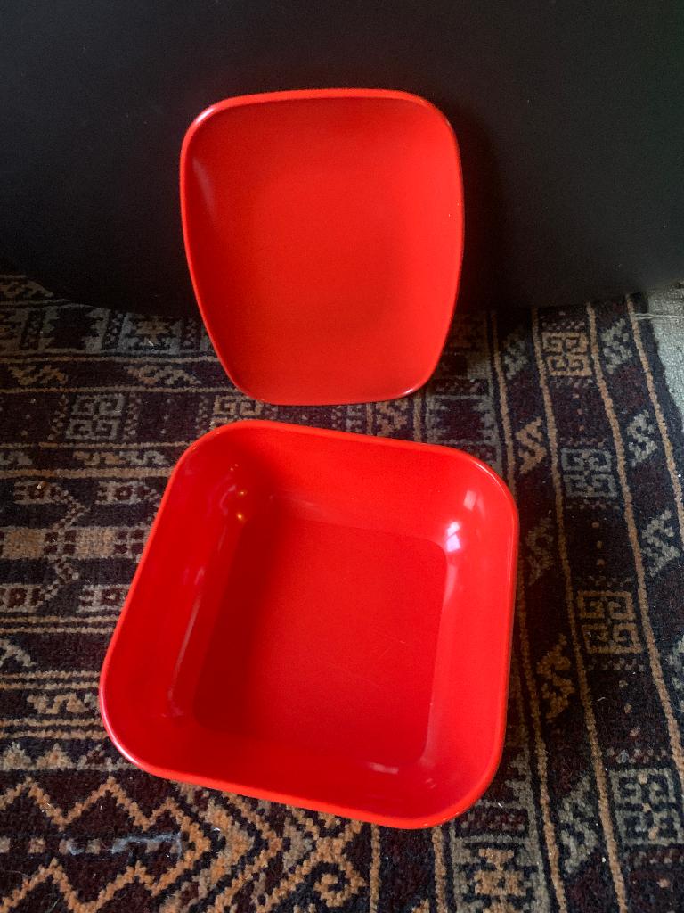 Vintage Mepal Servies - Oranje Schalen, Ophalen of Verzenden, Gebruikt