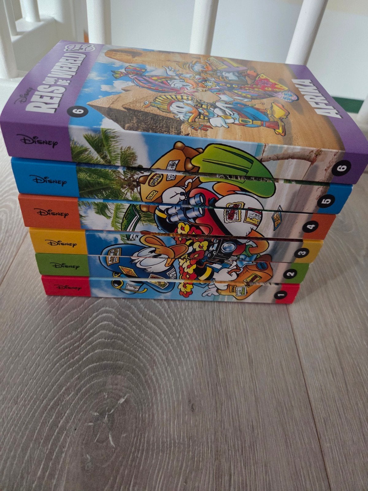 Donald Duck pockets / Reis om de wereld - Compleet 1 tm 6, Boeken, Complete serie of reeks, Ophalen of Verzenden, Zo goed als nieuw
