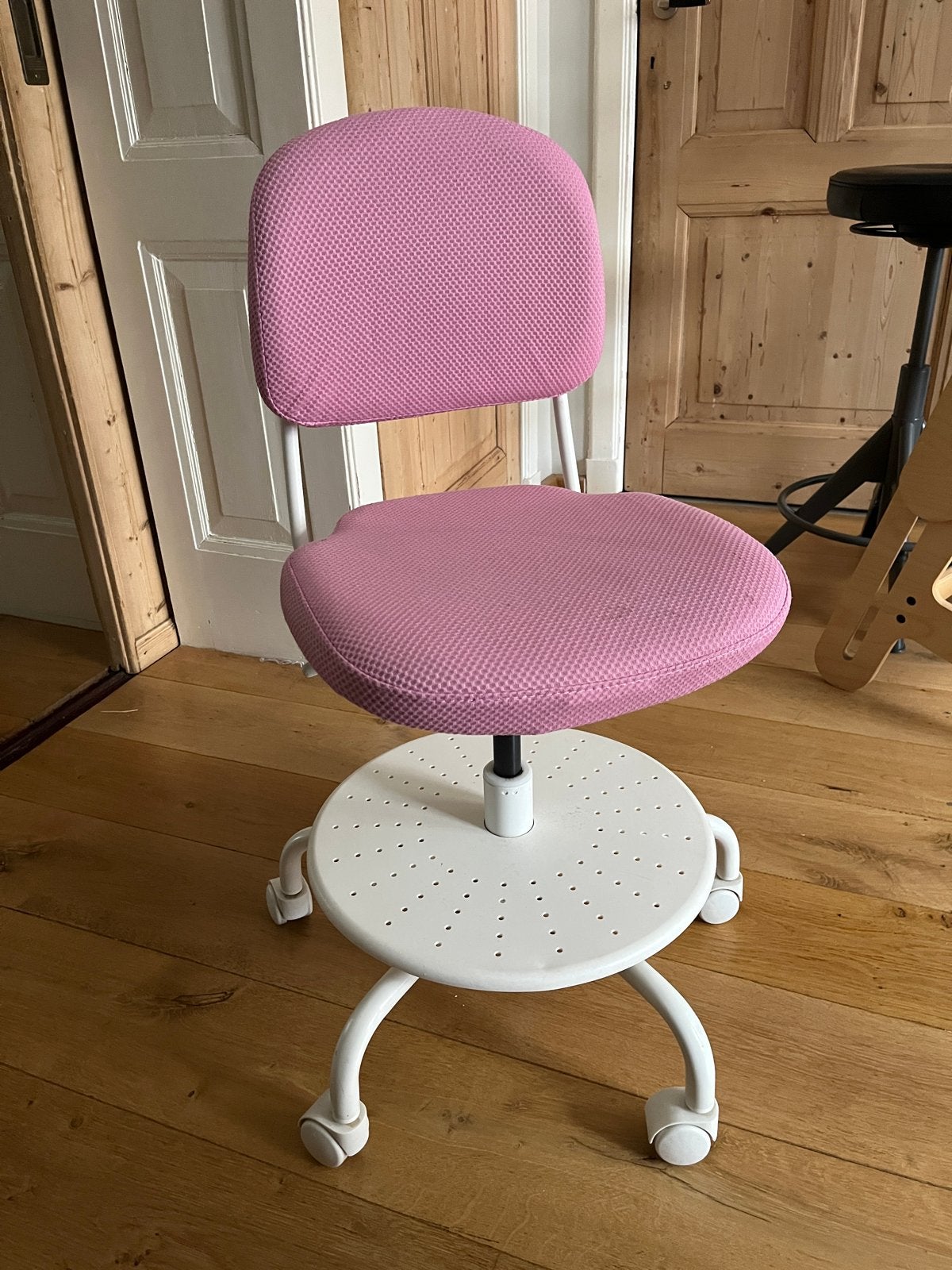 Roze bureaustoel Ikea Vimund kind - verstelbaar, Huis en Inrichting, Ophalen, Gebruikt, Roze, Bureaustoel