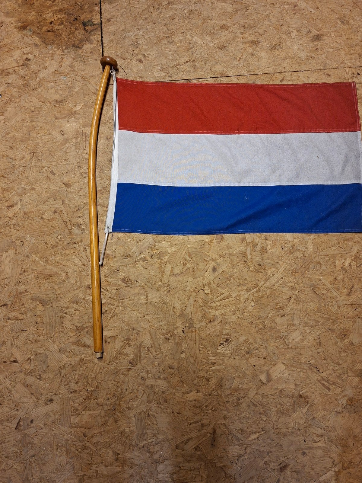 Gebogen vlaggenstok incl. vlag voor boot, Ophalen of Verzenden