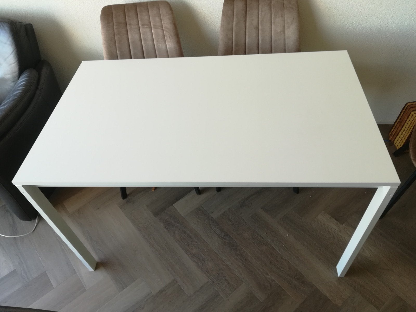 IKEA Melltorp Eettafel Bureau - Wit 125 x 75 cm, Ophalen, Overige materialen, Gebruikt, 100 tot 150 cm