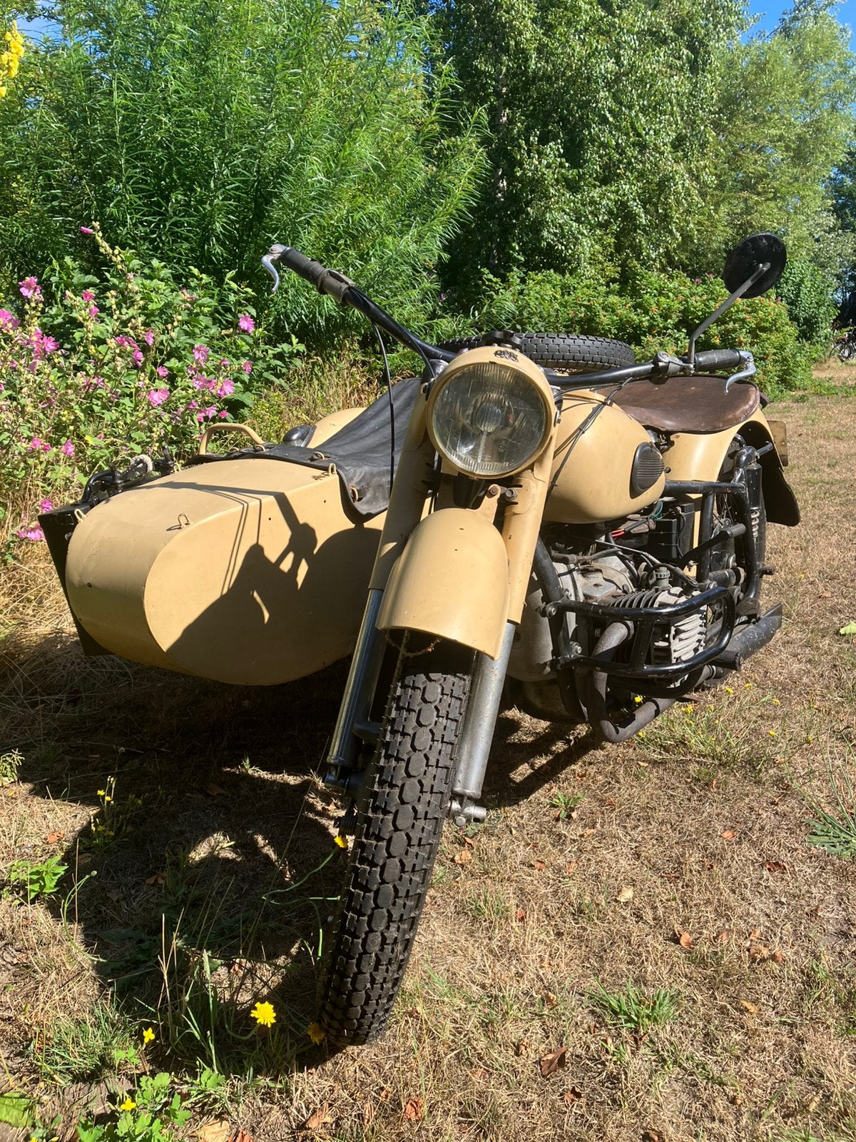 Dnepr K750 met aangedreven zijspan, 2 cilinders, Gebruikt