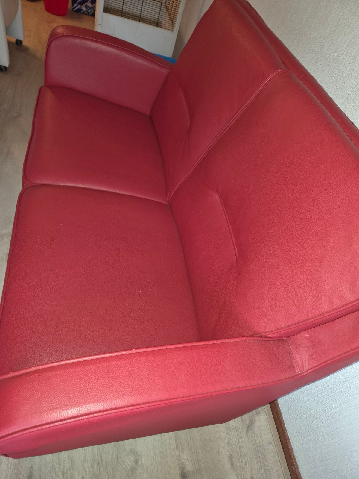 rode 2 zitsbank, Ophalen, Gebruikt, 150 tot 200 cm, Tweepersoons
