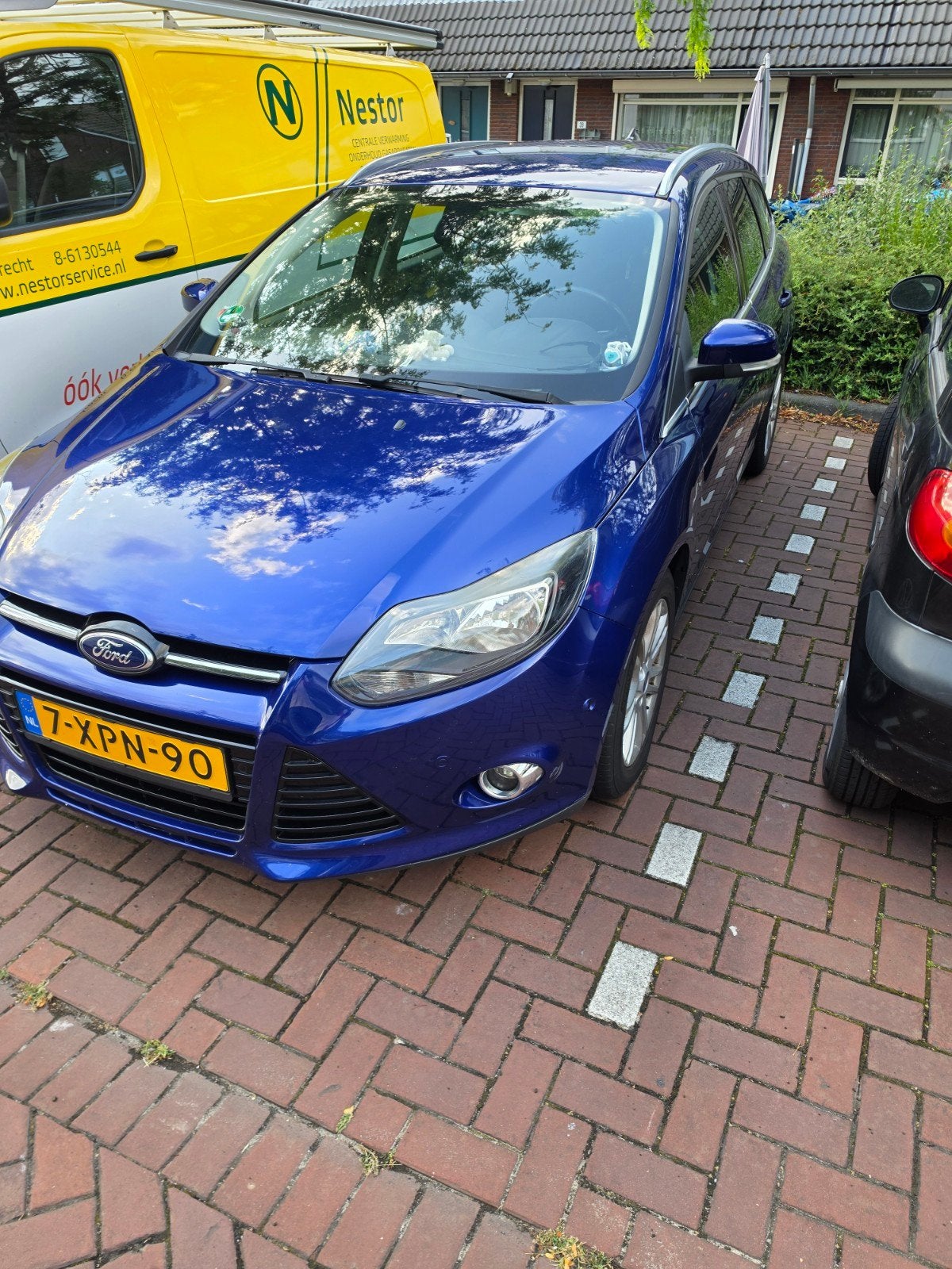 Ford Focus 1.0 Ecoboost 92KW Wagon 2014 Blauw, Euro 5, Blauw, Origineel Nederlands, Handgeschakeld