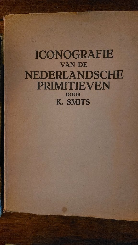 Iconografie van de Nederlandsche Primitieven door K. Smits, Ophalen of Verzenden, Gelezen, Schilder- en Tekenkunst