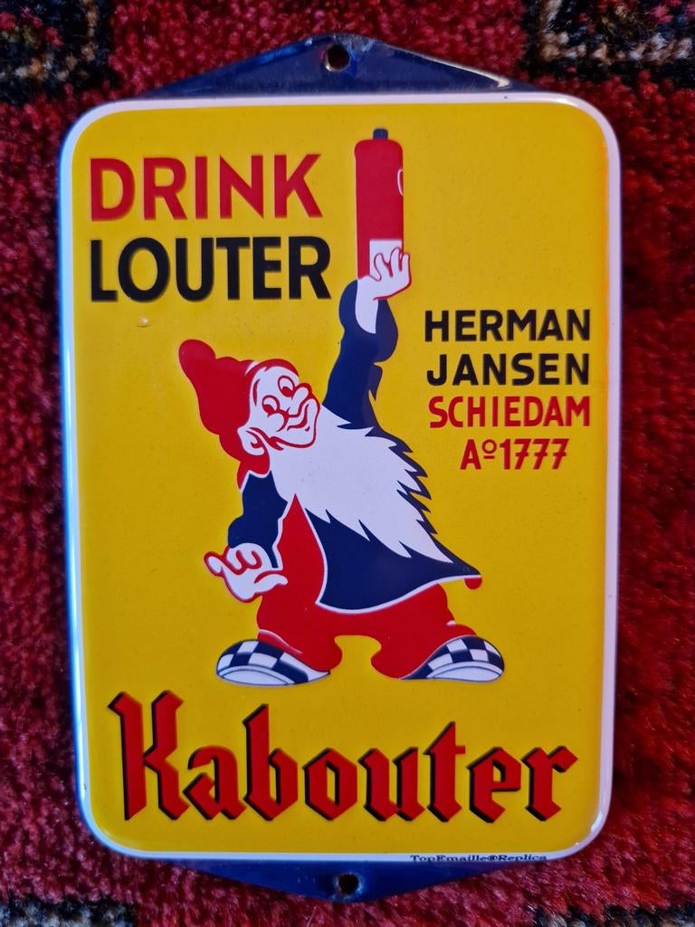 Louter Kabouter Emaille deurpostje 1982, Ophalen of Verzenden, Transport