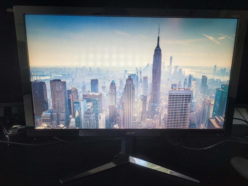 Acer KG241Q 24 inch Gaming Monitor - 75Hz / 1ms, Gebruikt, HDMI, Full HD, 1 tot 2 ms