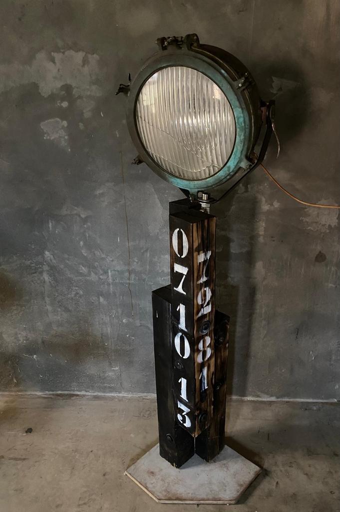 Koito Japan Koperen Zoeklicht - Uniek Decoratief Stuk, Ophalen