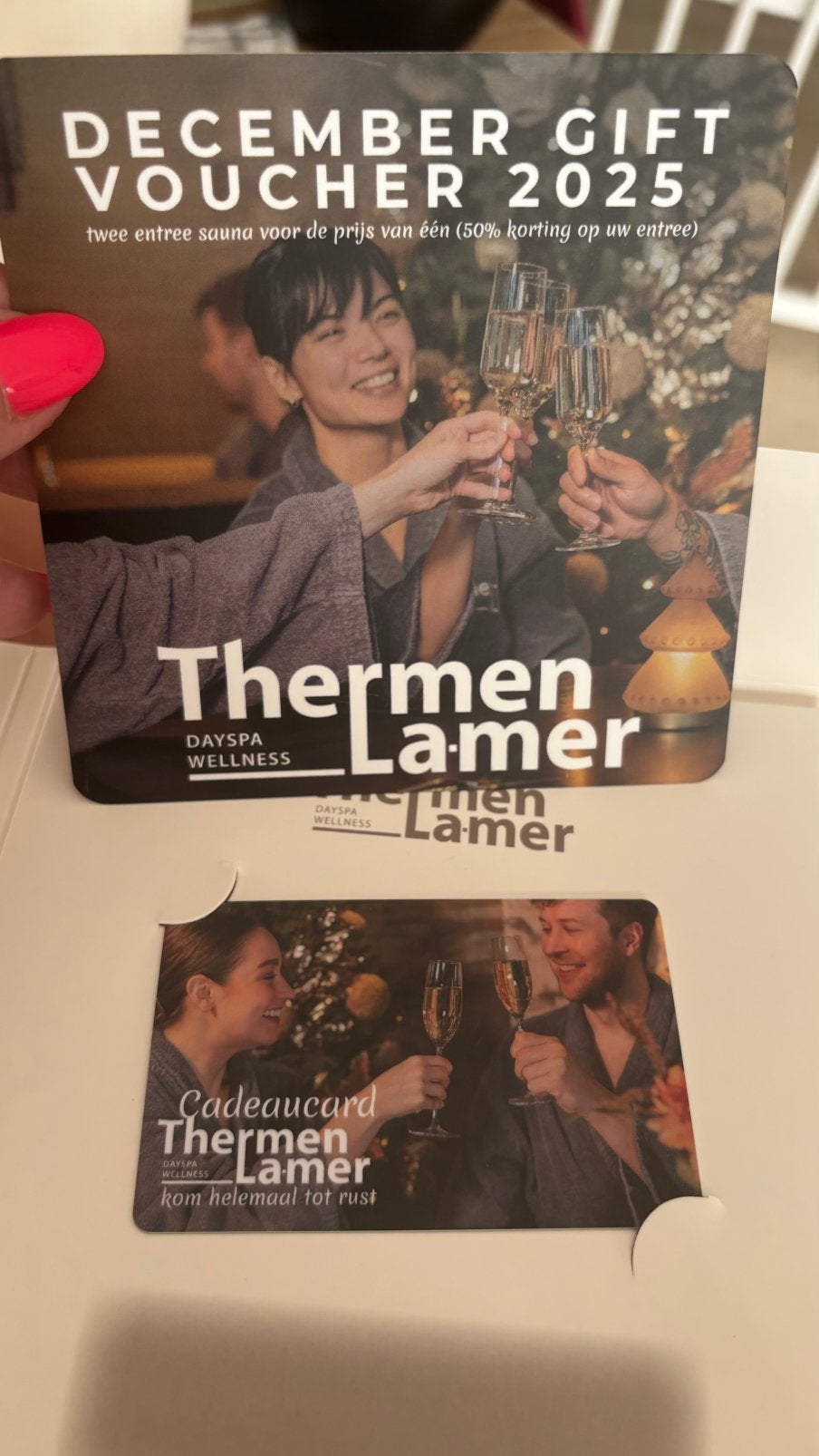 Cadeaukaart Thermen la mer, Ophalen, Zo goed als nieuw, Toebehoren