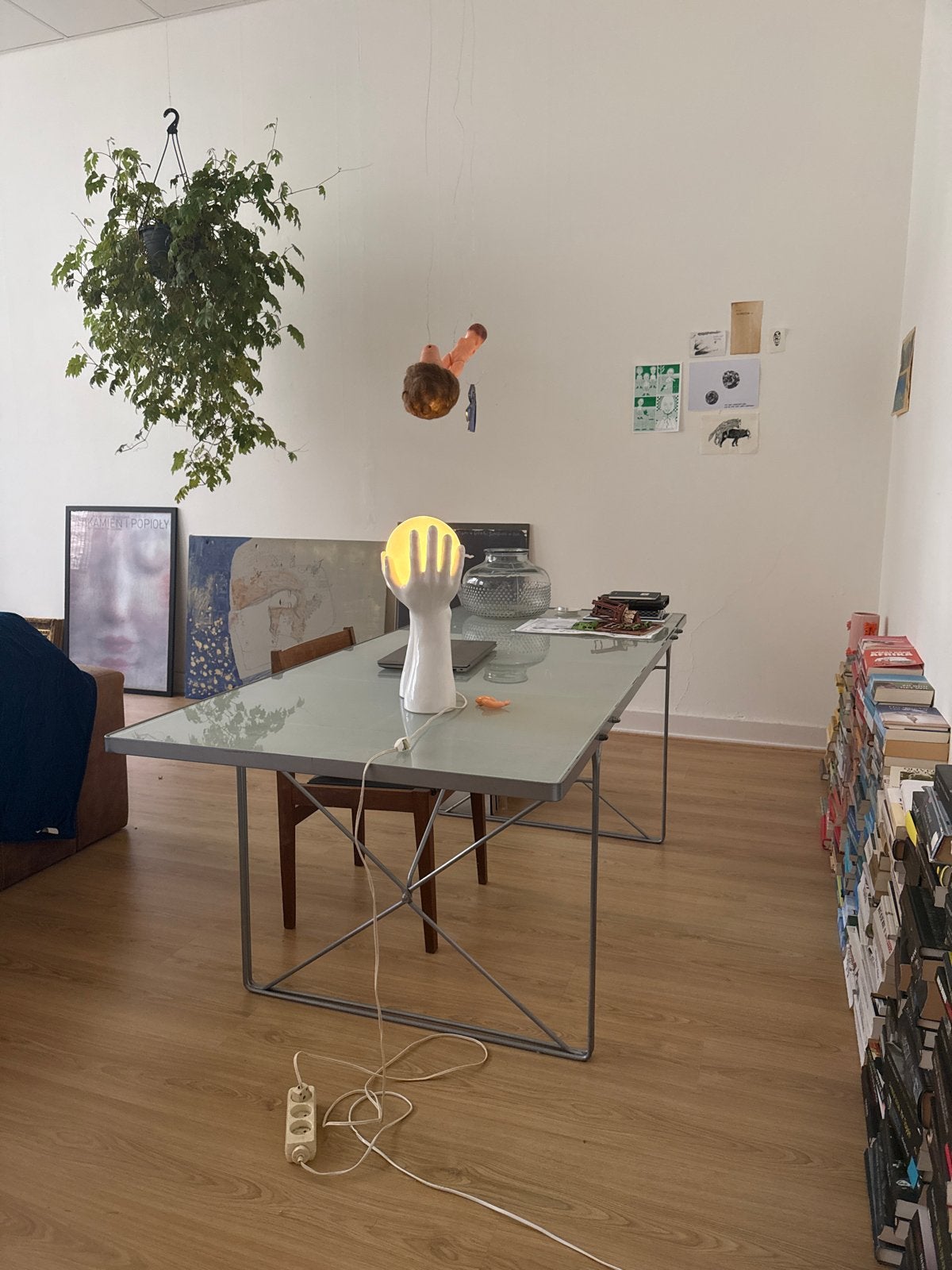 Niels gammelgaard eettafel/bureau, Ophalen, Gebruikt, 50 tot 100 cm, Glas