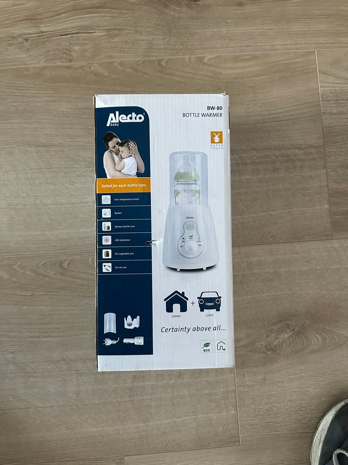 Alecto Baby Flessenwarmer BW-80 - Nieuw in doos, Ophalen of Verzenden, Nieuw, Flessen- of potjesverwarmer, Alecto
