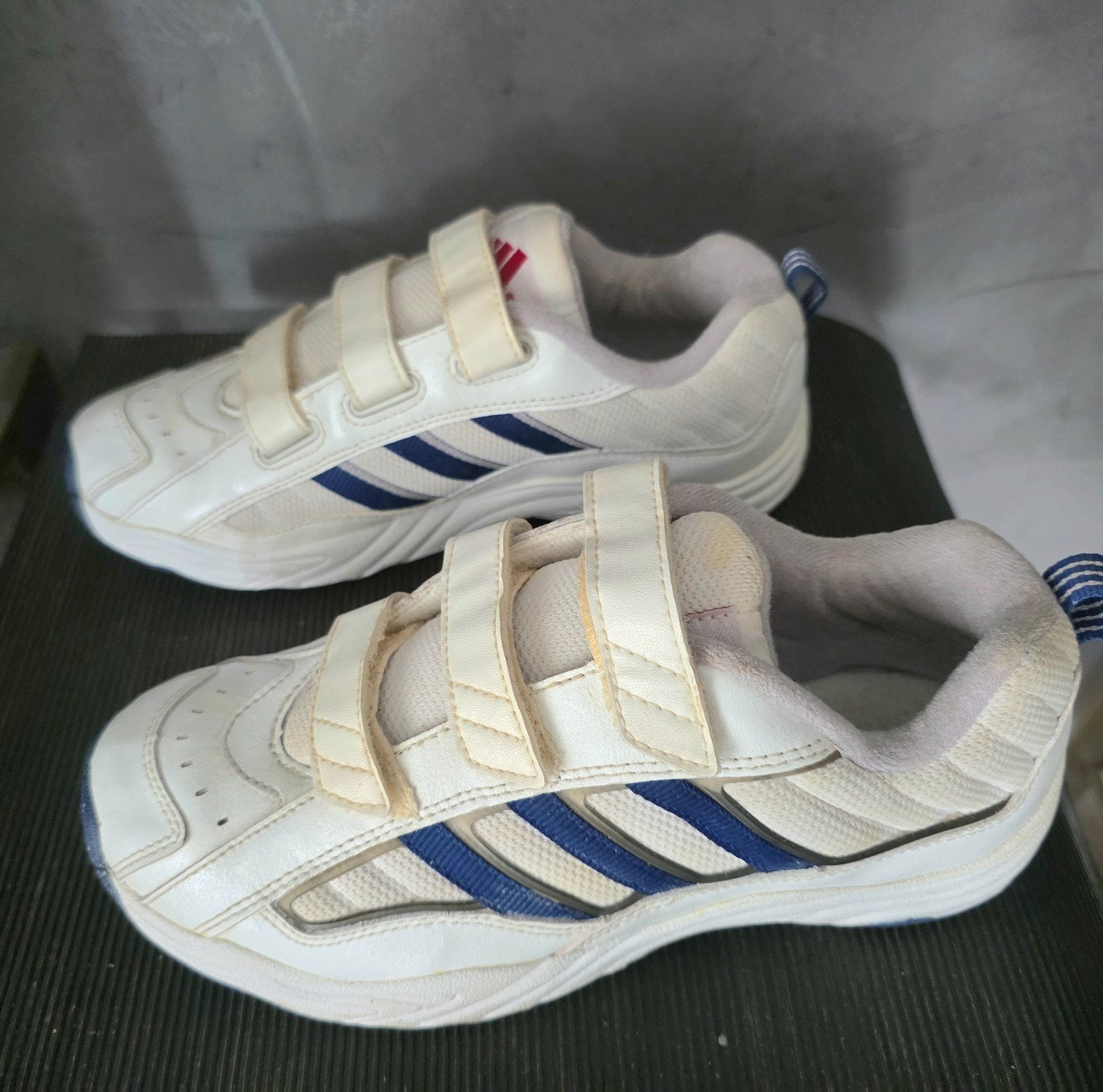 Zeldzaam retro 2000 Adidas Performance schoenen 3x klittenba, Adidas, Wit, Ophalen of Verzenden, Sneakers of Gympen