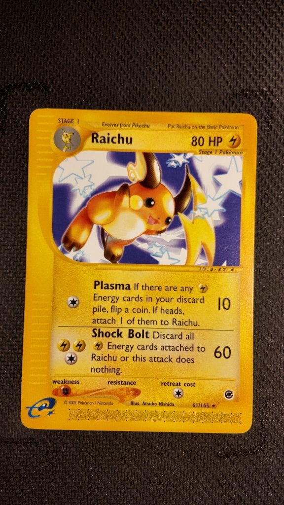 Raichu 61 Expedition Base Set | Pokemon kaart, Ophalen, Zo goed als nieuw, Losse kaart