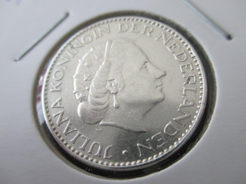Gulden 1958, Postzegels en Munten, Munten | Nederland, 1 gulden, Koningin Juliana, Zilver, Ophalen of Verzenden