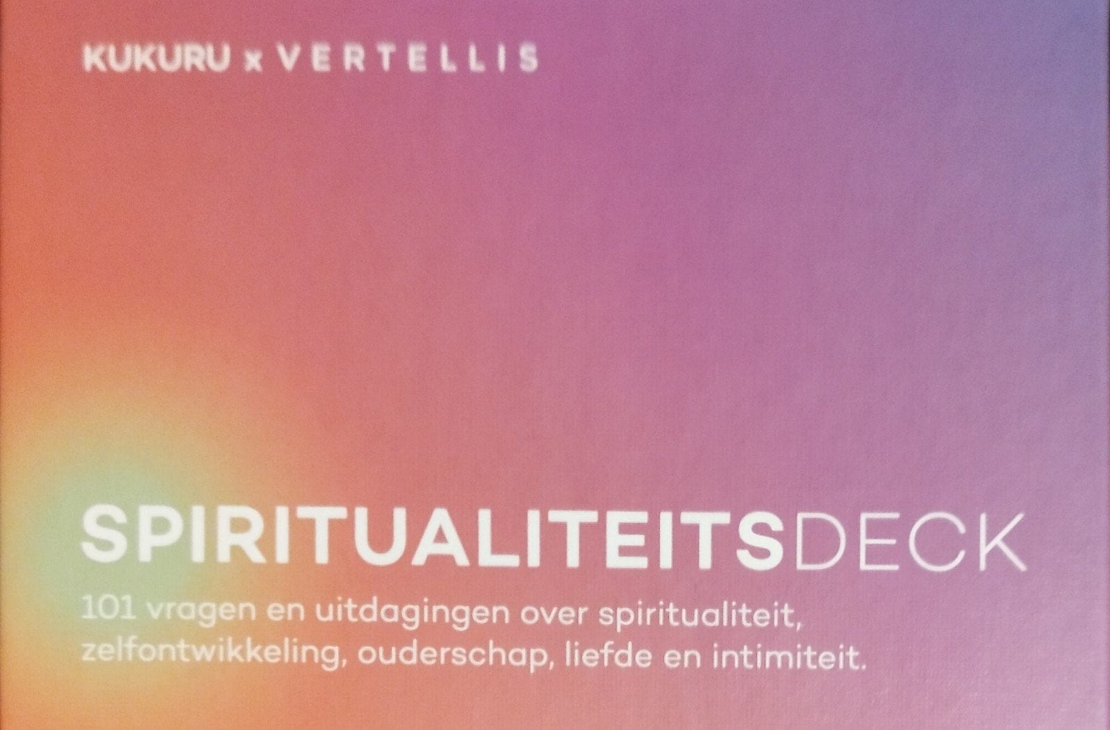 KUKURU x VERTELLIS Spiritualiteitsdeck - Vragenkaarten, Vijf spelers of meer, Ophalen of Verzenden, Nieuw, KUKURU x VERTELLIS