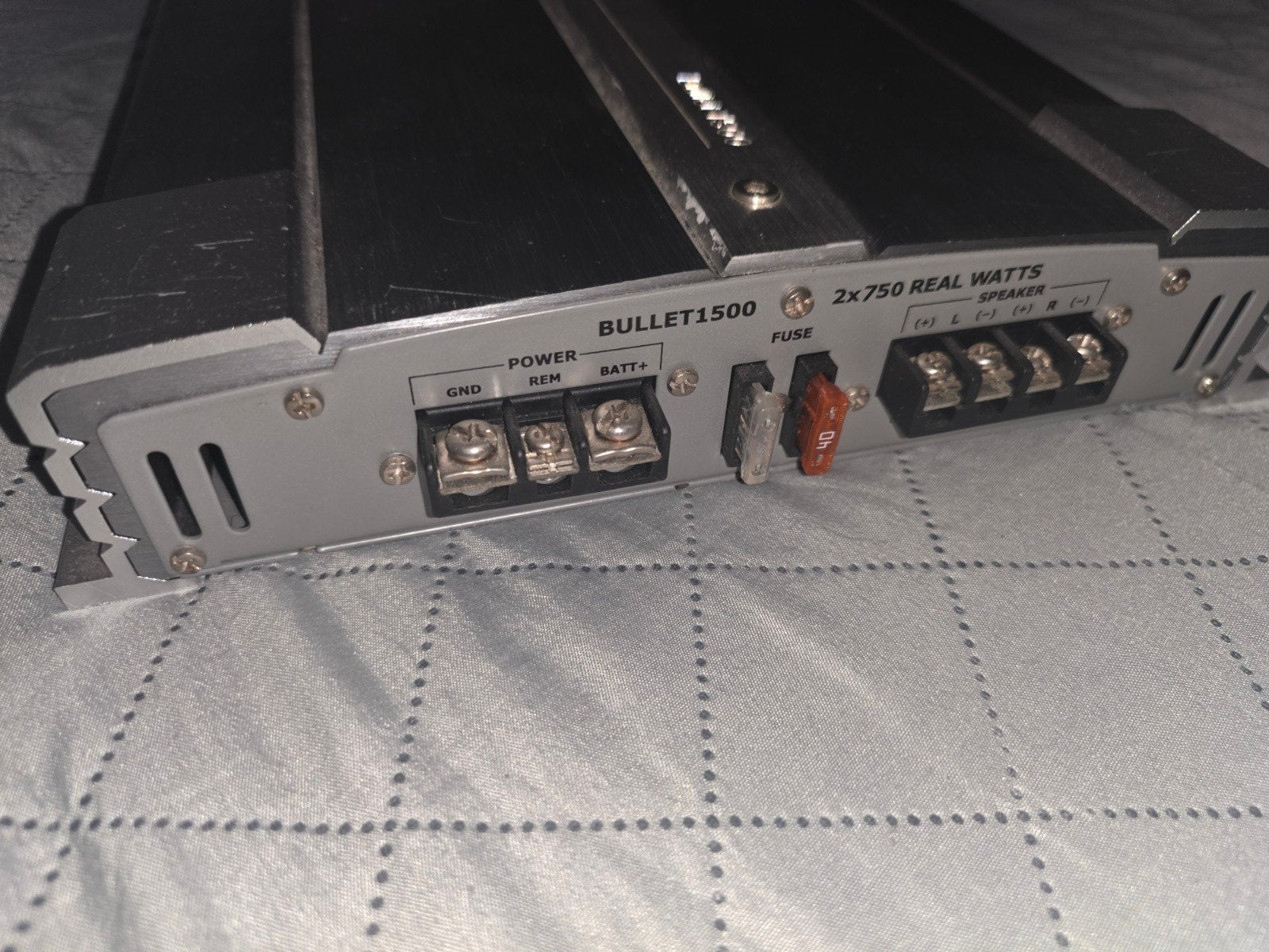 Autoversterker Climax Bullet 1500 2X750 Real Watts, Ophalen, Zo goed als nieuw, Elektrisch, Overige merken