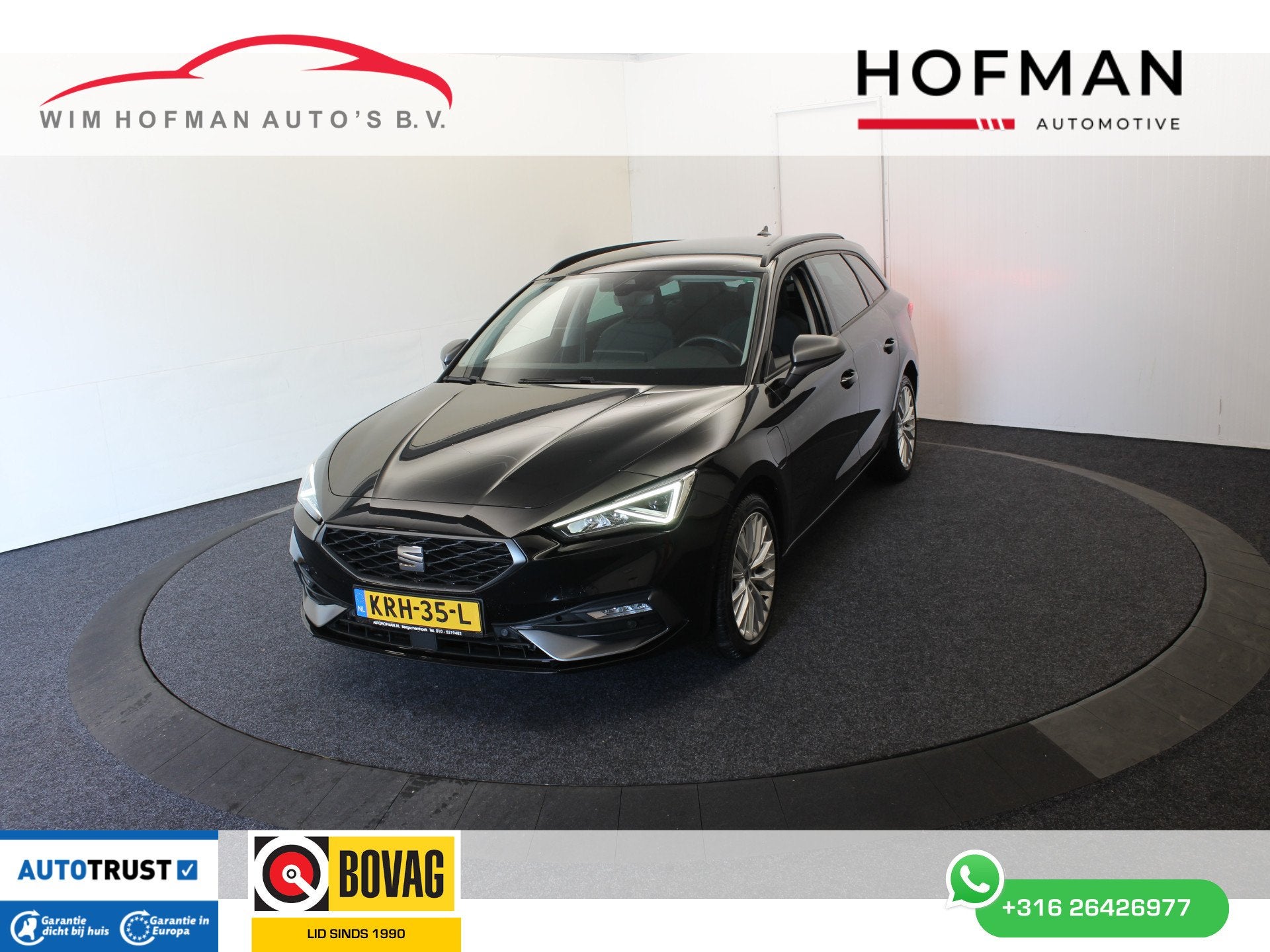 SEAT Leon Sportstourer 1.4 TSI eHybrid PHEV FR Camera 204PK, Auto's, 1556 kg, Gebruikt, Zwart, 4 cilinders