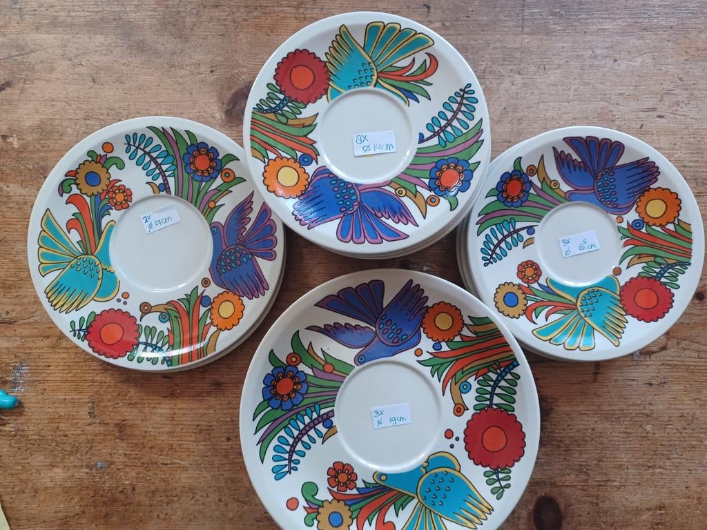 Diverse maten schotels acapulco villeroy &boch, Ophalen of Verzenden