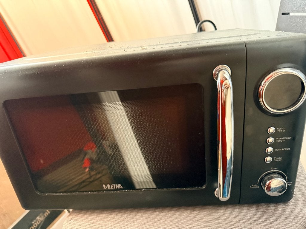 ETNA SMV620ZWA - Retro Microwave Magnetron Oven, Ophalen, Draaiplateau, Oven, Magnetron