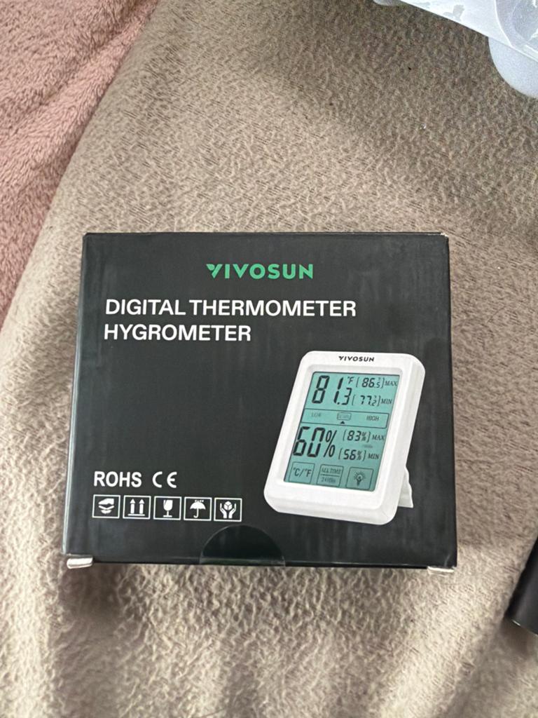 VIVOSUN Digitale Thermometer Hygrometer - Nieuw, Fietsen en Brommers, Fietsaccessoires | Fietscomputers, Verzenden, Nieuw