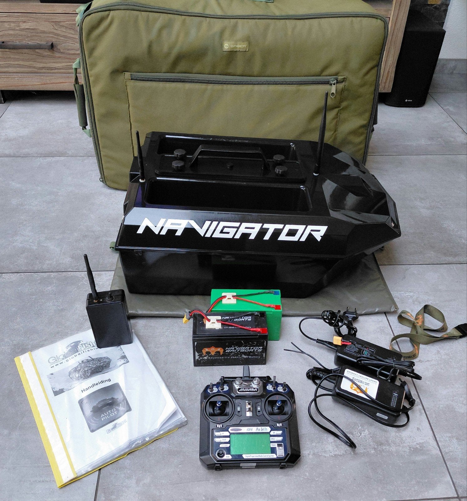 Navigator voerboot incl. Dragonfly 5-Pro / GPS & Autopilot, Ophalen, Gebruikt, Overige typen