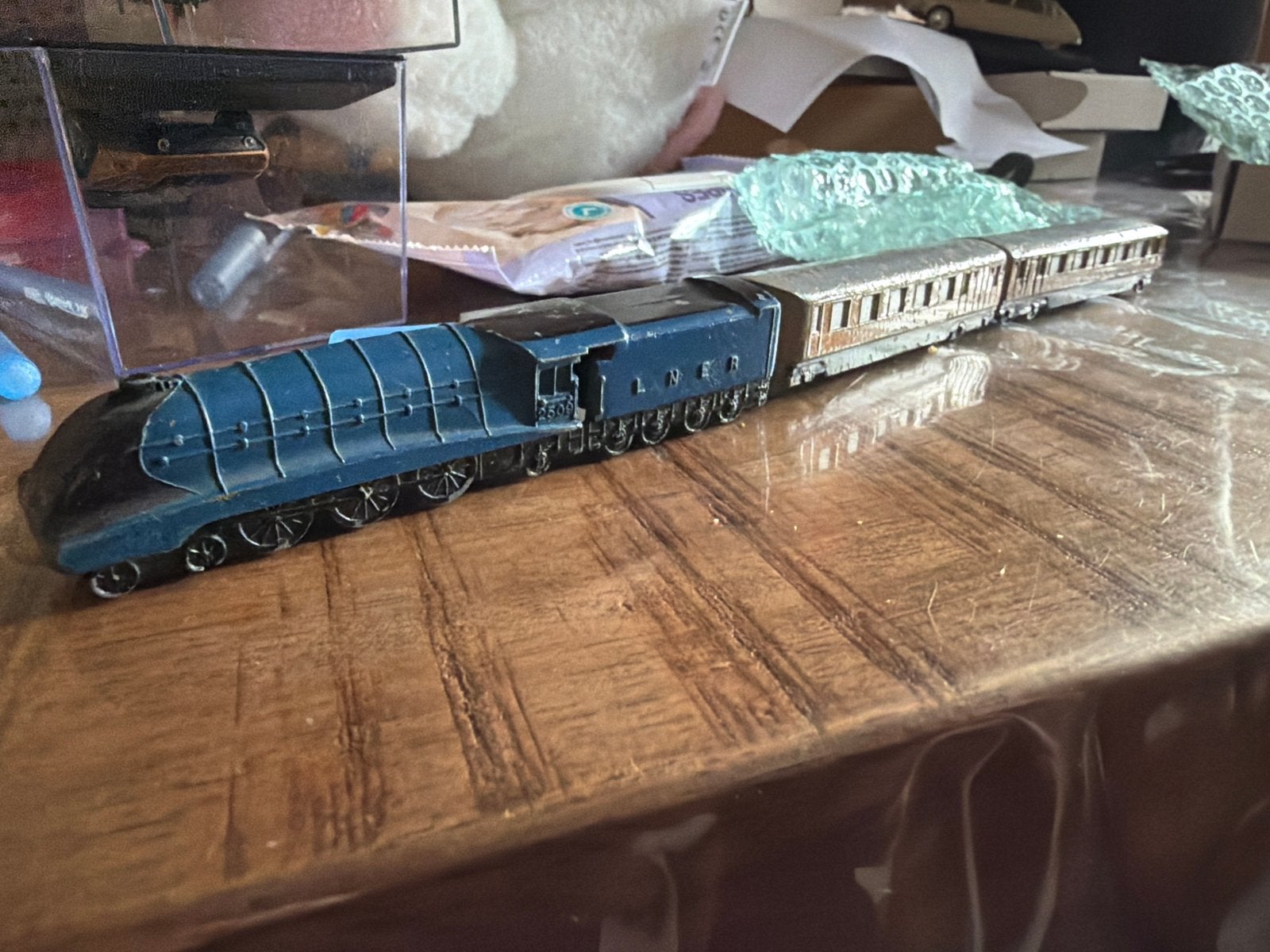 Dinky Toys Trein met Wagons - Nette Originele Staat, Verzamelen, Trein, Gebruikt, Schaalmodel, Z