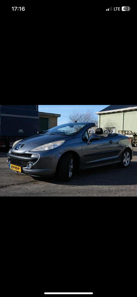 Peugeot 207 1.6 16V CC 88KW 2008 Grijs, Auto-onderdelen, Carrosserie en Plaatwerk, Ophalen of Verzenden, Voor, Peugeot, Deur