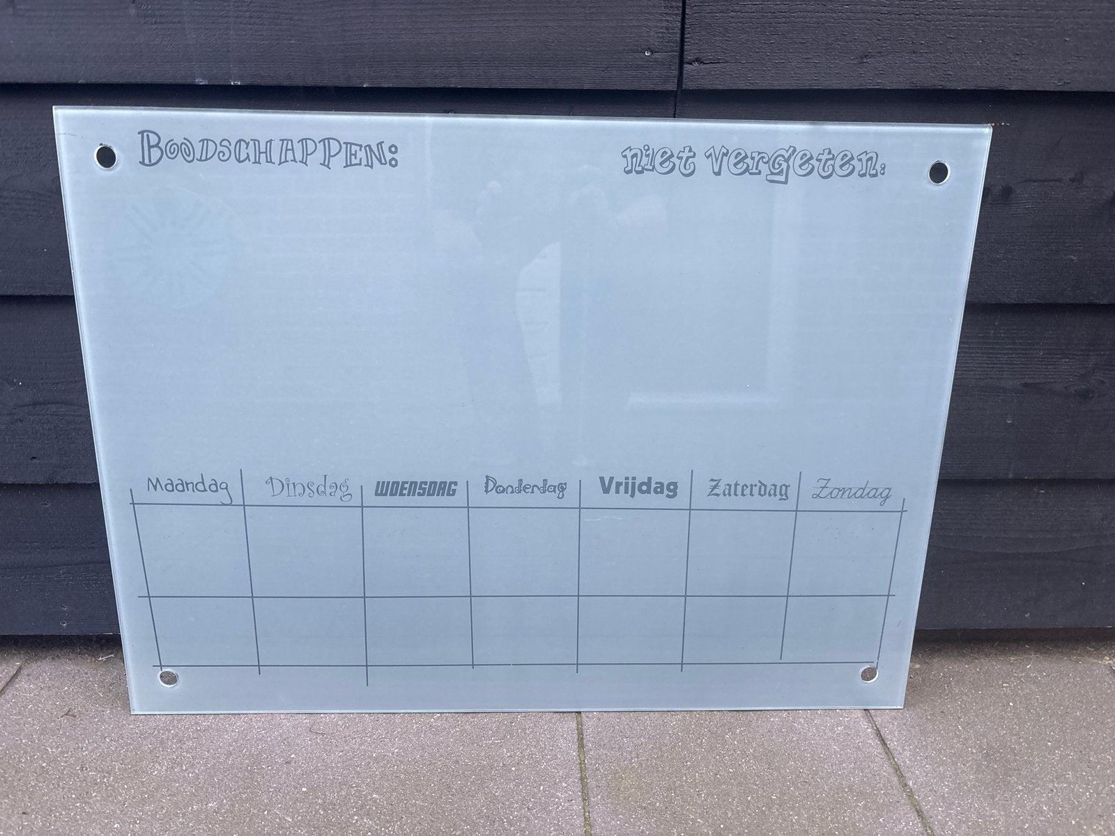 Glazen planbord, Ophalen, Zo goed als nieuw
