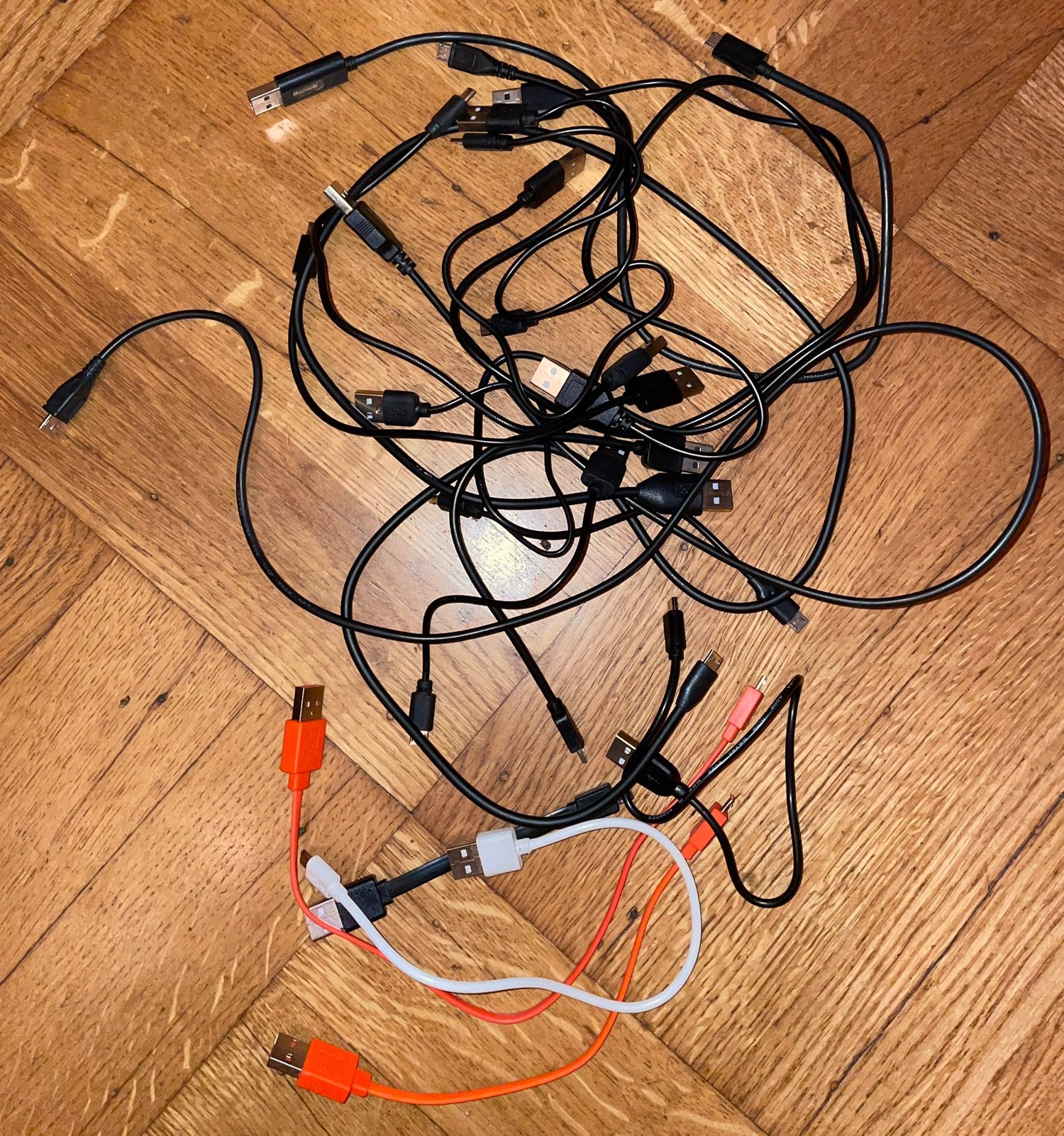 Usb a naar micro usb micro-usb 100 90 80 60 50 40 35 30 20, Ophalen, Gebruikt, Minder dan 2 meter, Overige kabels