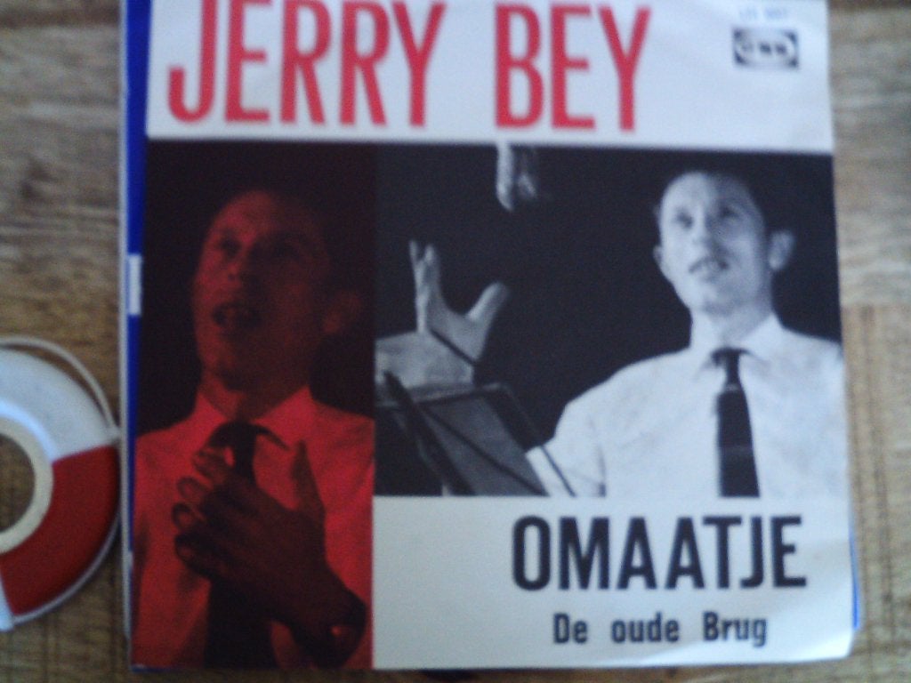 Jerry Bey - Omaatje / De Oude Brug (Vinyl Single) 25s, Cd's en Dvd's, 7 inch, Ophalen of Verzenden, Zo goed als nieuw, Beschermende buitenhoes