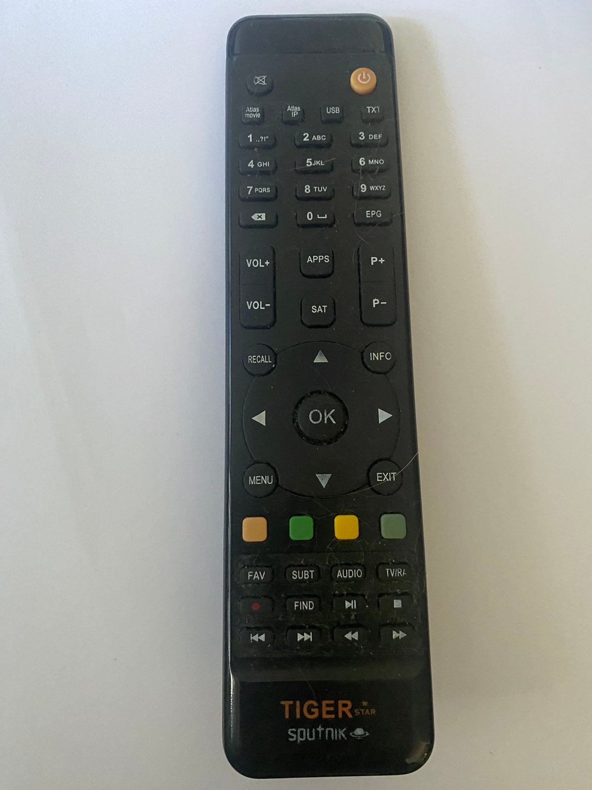Afstandsbediening Tiger Star Sputnik ontvanger, Audio, Tv en Foto, Afstandsbedieningen, Zo goed als nieuw, Ophalen of Verzenden