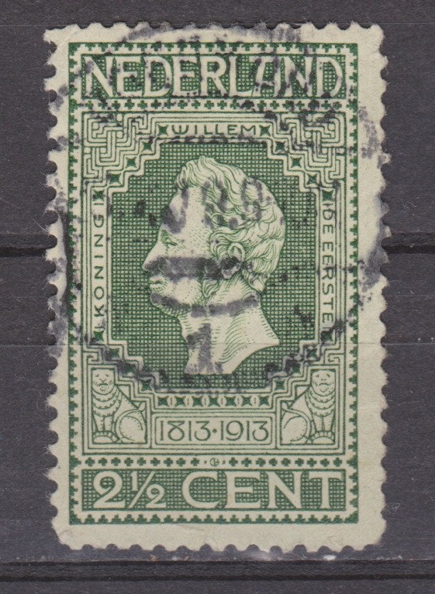 NVPH 90 gebruikt Jubileumzegels 1913 ; OUD NEDERLAND p/stuk, Ophalen of Verzenden, T/m 1940, Gestempeld