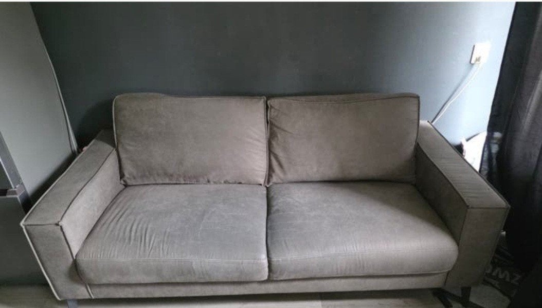 Mooie gebruikte grijze 2 zits bank., Ophalen, Gebruikt, 150 tot 200 cm, Tweepersoons