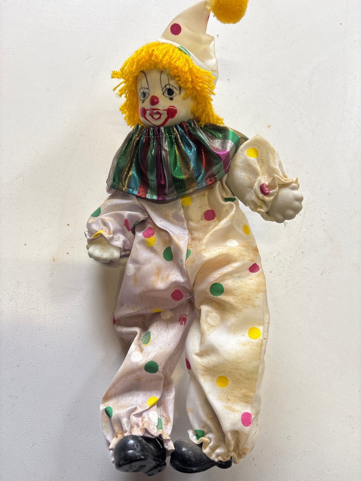 Vintage porselein Clown Pop - Decoratieve Pop, Ophalen of Verzenden, Gebruikt, Pop