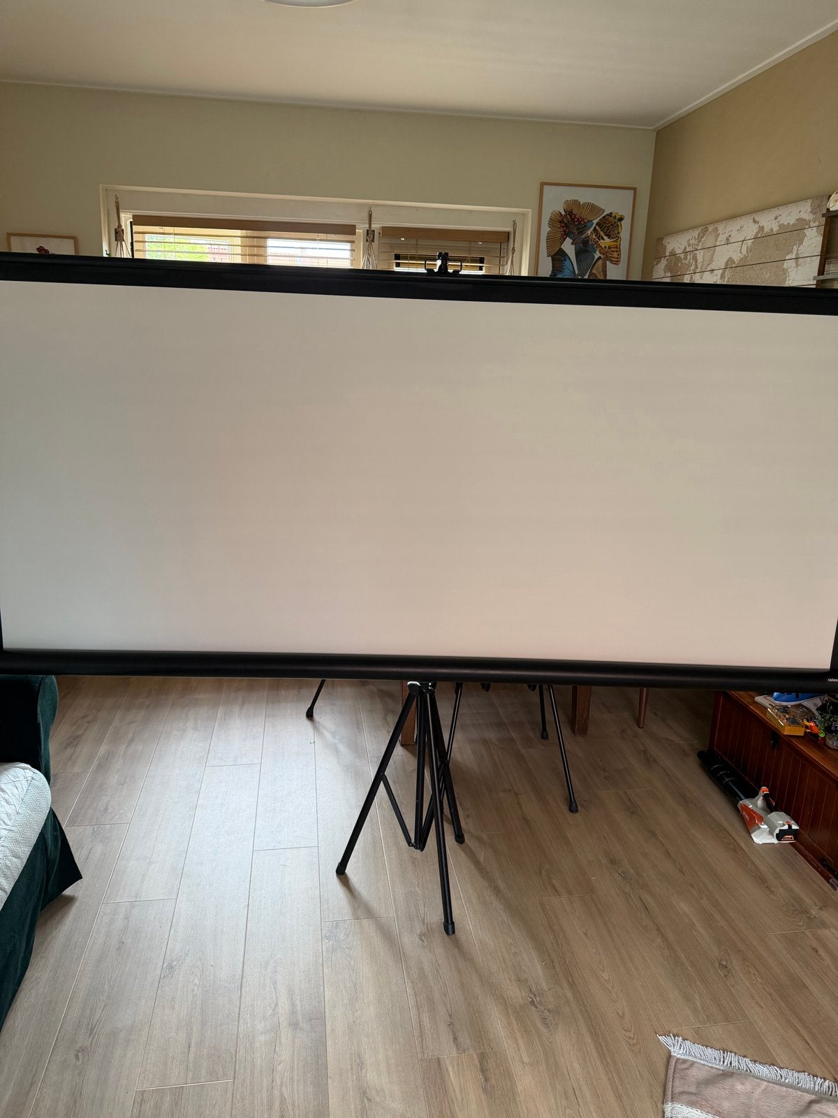 Projectiescherm met statief 211/160 cm, Ophalen of Verzenden, Handmatig, Zo goed als nieuw