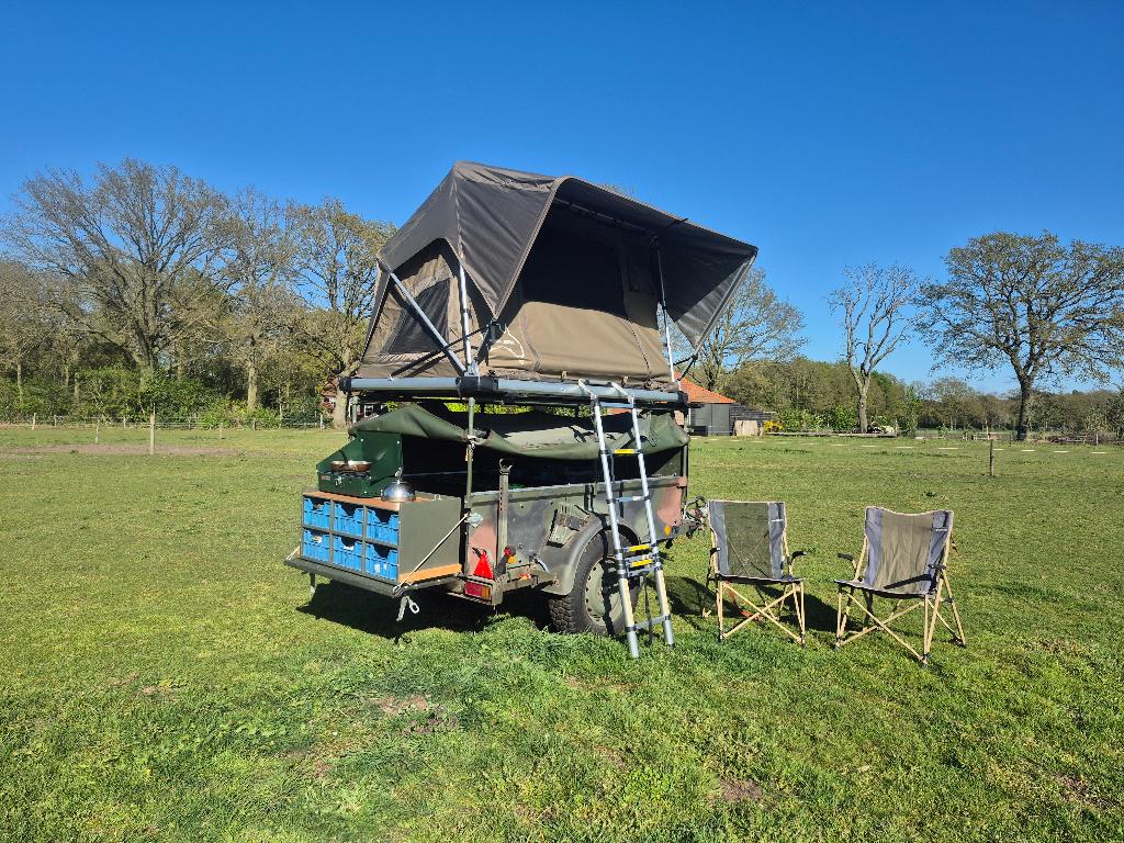 Gave off road daktent trailer met Sheepie Jimba Jimba, Ophalen, Gebruikt