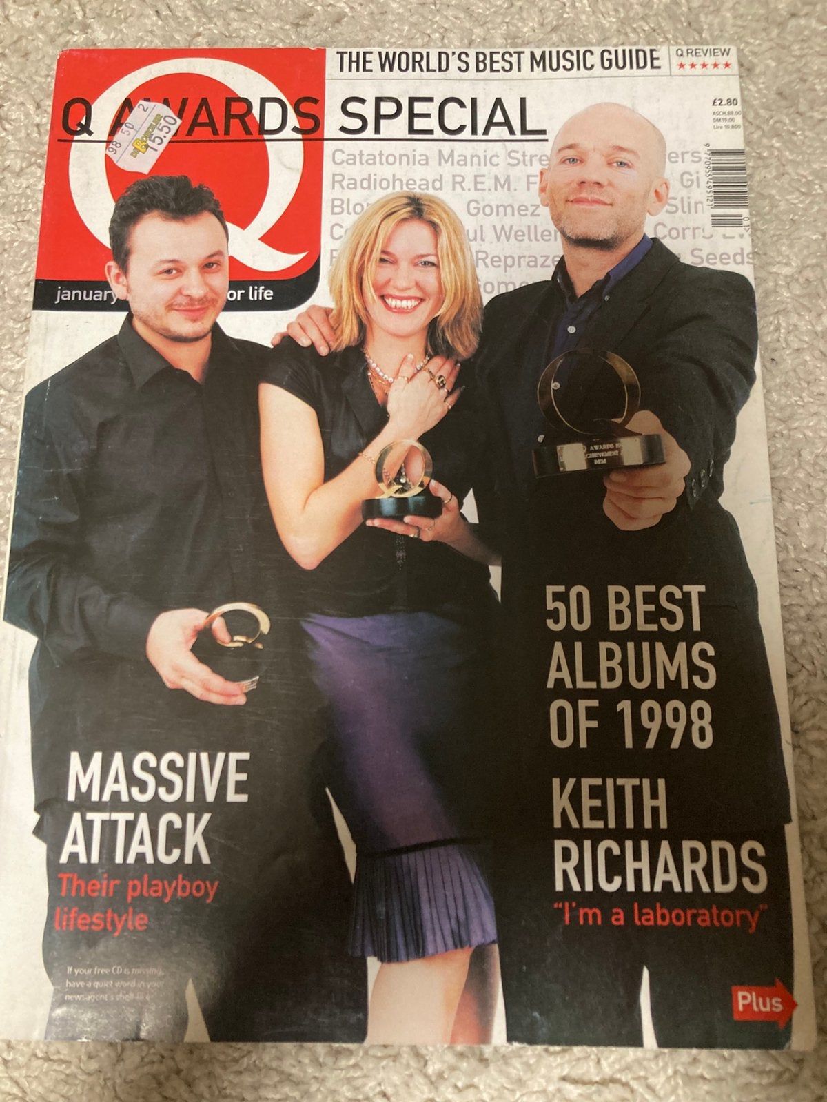 Q MAGAZINE Massive Attack DURAN DURAN Elvis Presley KEITH, Ophalen of Verzenden, Zo goed als nieuw, Muziek, Film of Tv