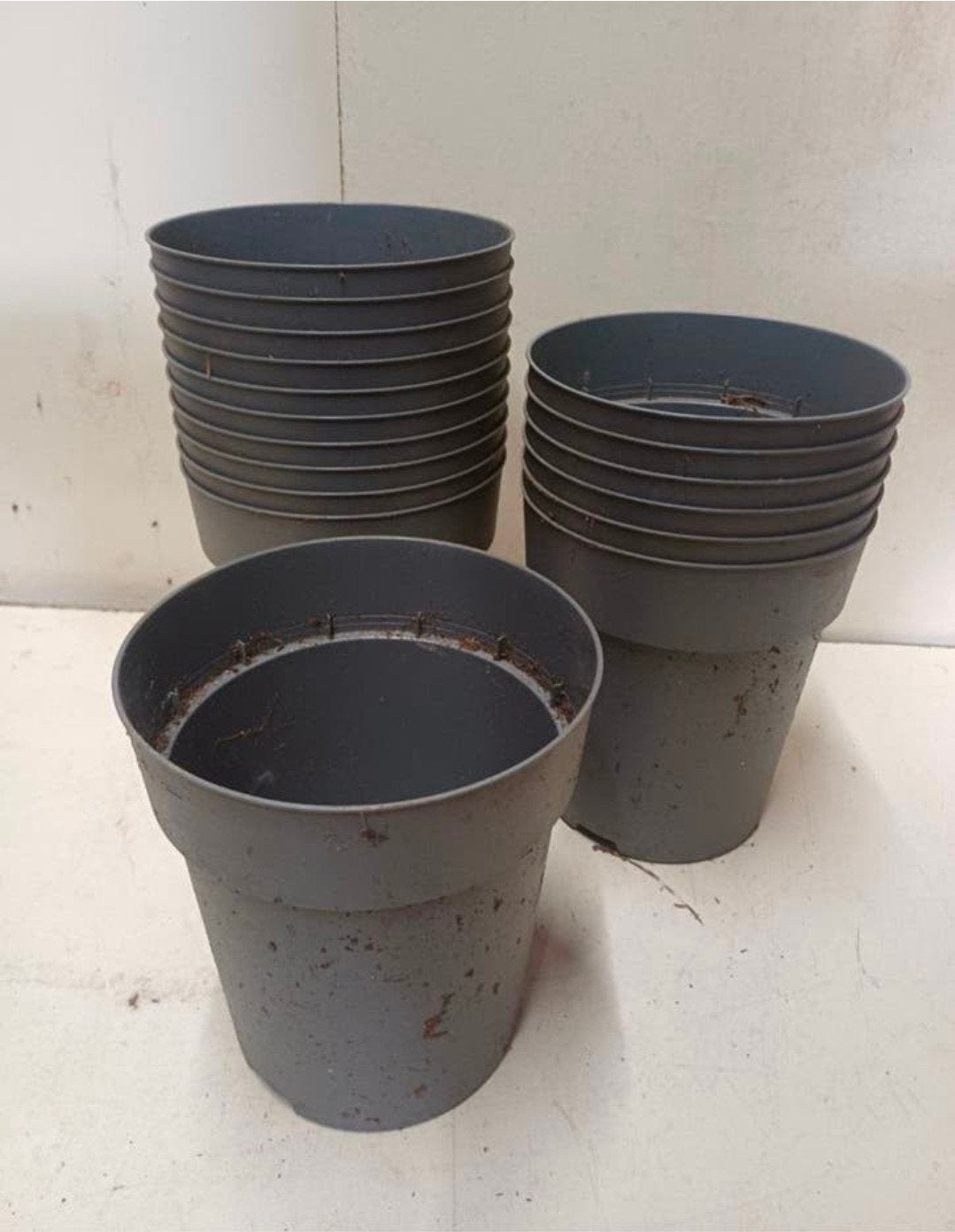 Hoge kweekpotten plantenpotten bloempotten  17 cm, Tuin en Terras, Bloempotten, Kunststof, Gebruikt, Rond, Ophalen of Verzenden